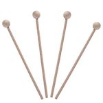 2 Pair Wood Mallets Percussion Sticks for Energy Chime, Xylophone, Wood Block, Glockenspiel and Bells