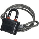 Brinks 175-25481 40mm Laminated Steel Weather Resistant Sure Grip Padlock with 4 Foot Cable