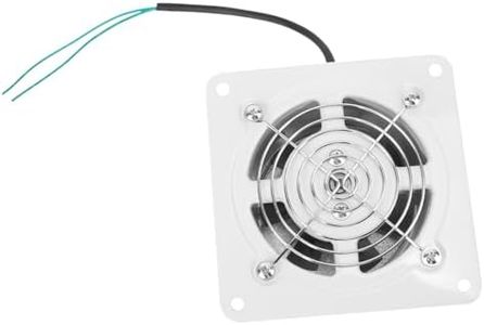KOCKSHION Wall Mounted Exhaust Fan for Kitchen Bathroom, 4 Inch Ventilation Extractor, Low Noise 140M3/H, Metal 7 Blades, Toilet Vent Fan