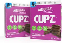 No Sugar Keto Bombs, Fulfills Sweet Craving Without Compromising Keto, Month supply, Low Net Carb (1g), Sugar Free (0g) Keto Cup Snacks with 7g Healthy Fat - Gluten Free, All Natural, Non-GMO (2 x 510g, Chocolate Fudge Brownie)