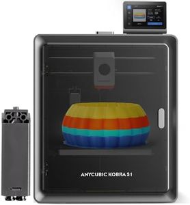 ANYCUBIC Kobra S1 3D Printer,600mm/s High Speed Multicolor 3D Printers with Auto Leveling, 320℃ Full-Metal Hotend, Enclosed CoreXY Structure for Novices & Experts Smart Choice,Print Size 250*250*250mm