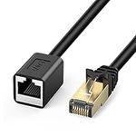 J&D Ethernet Extension Cable, Cat 6 Ethernet Extender Cable Adapter (9 Feet) Support Cat6 / Cat5e / Cat5 Standards, RJ45 Cords Shielded Male to Female