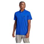 adidas Men's Train Essentials Training Polo Shirt, Lucid Blue/Black, M