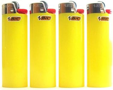 Bic Sunshine Yellow Full Size Lighters New Lot of 4