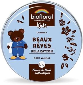 BIOFLORAL KIDS - Beaux Rêves - BIO - 45 Gommes - Relaxation - Fleurs de Bach Authentiques - Sans Alcool