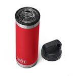 YETI Rambler 18 oz Bottle, Vacuum Insulated, Stainless Steel with Chug Cap, Rescue Red