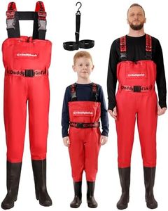 DaddyGoFish Chest Waders for Kids and Adults, Fishing and Hunting Waders with a Pocket and a Wader Hanger