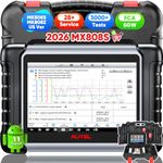 Autel Scanner MaxiCheck MX808S, 2026 Bidirectional Diagnostic Scan Tool, Newer of MaxiCOM MK808S MK808Z, Up of MX808 MK808 MK808BT, 3000+ Active Tests, 28+ Services, OE All Systems, FCA AutoAuth, OS11