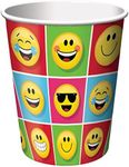 Creative Converting 322174 Show Your Emojions Paper Cups, 9 oz