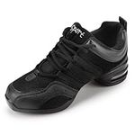 Padgene Women's Jazz Shoes Trainers Lace Up Cushion Breathable Ladies Split Sole Walking Dance Sports Shoes