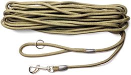 Dog & Field 2-In-1 Training Lead For Dogs - 10 Metre Long Line Dog Lead With Super Soft Braided Nylon Rope & Heavy Duty Trigger Clip. Extra Long Dog Training Lead For Recall & Gundog Training (10m)