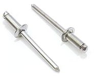 Bolt Dropper Blind Rivets Stainless Steel 1/8" x 1/4" Inch - Gap (0.188-0.250) Blind Stainless Steel Rivet Pack (4-4)