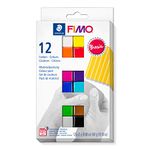 STAEDTLER FIMO Soft Polymer Clay - Oven Bake Clay for Jewelry, Sculpting, Crafting, 12 Assorted Colors, 8023 C12-1