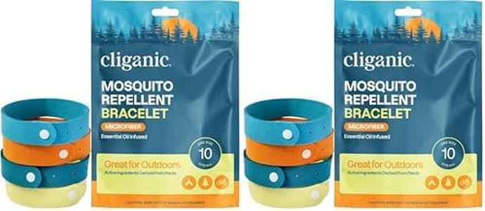 Cliganic Mosquito Repellent Bracelets - for Adults and Kids, DEET Free Wristbands