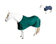 Derby Originals Classic Fleece Cooler All Season Horse Sheet & Blanket Liner | Stables & Outdoor Use (Hunter Green, 84")