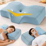 Hydomi Cervical Memory Foam Pillow for Neck and Shoulder Pain - Adjustable Orthopedic Pillow with Hollow Design - Bed Pillow with Cooling Washable Cover for Side, Back & Stomach Sleepers