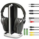 Retekess TA007 Wireless Headphones for TV Watching,TV Headphones Wireless for Television,No Audio Delay,100ft Range,High Volume Headset Ideal for Seniors (Pack of 1)