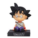 AUGEN Super Hero Goku DBZ Grey Action Figure Limited Edition DBZ Bobblehead with Mobile Holder for Car Dashboard, Office Desk & Study Table (Pack of 1)