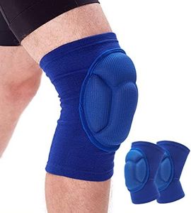 Knee Pads for Women & Men, Basketball Knee Pads Volleyball Knee Pads for Women Men Wrestling Knee Pads Wrestling Gear, Crash Pad Snowboarding Gear Knee Protector Soft Knee Pads for Work (Medium, Blue)