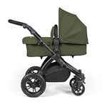 Ickle Bubba Stomp Luxe All-in-One Travel System with Isofix Base (Galaxy) - Black/Woodland/Black