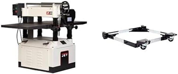 JET BLACK 20-Inch Planer, Helical Cutterhead, 5 HP, 230V 1Ph (JWP-208HH-BLK) + Mobile Base (708119)