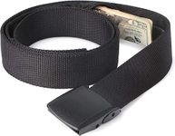 ISOP Travel Hidden Pocket Belt for Money | Ultimate Survival Tools Included | Security Black Belt - Cash | Safe Anti-Theft Wallet | Emergency Preparedness