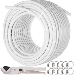 VEVOR Oxygen Non-Barrier PEX Tubing 300 Ft White 1 Inch PEX Pipe Radiant Heat Floor EVOH Pex-B Heat Durable Plumbing Flexible for Residential Commercial Heating Plumbing