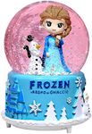 Snow Globe with Music for Kids , VECU 3.5 Inch Little Girl Llluminated Automatic Snow Home Decor for Girls Kids Gift, Musical, Resin/Glass (Style B)