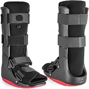 ManaMed ManaEZ Air Boot Tall CAM Boot | Orthopedic Walking Boot For Sprained Ankle with Air Pump | Foot Brace for Injured Foot, Ankle Sprain, Broken Toe & Post Surgery | Fracture & Cast Boots (Large)