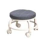 samusagya Rolling Stool with Wheels for Home & Office,Folding for Study & Kitchen,Heavy-Duty Plastic Stool,Foldable Bar Stool for Salon, Bathroom, Bedroom & Workspace,Portable Durable Seating