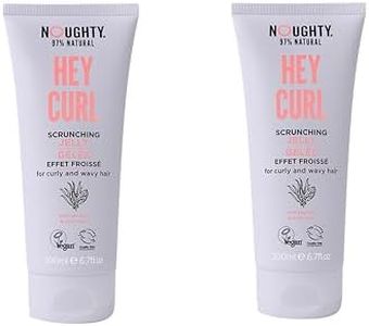 Noughty 97% Natural Hey Curl Scrunching Jelly, Sulphate Free Vegan Haircare, Hydrating Frizz Control Formula, With Sea Kelp and Irish Moss, 2 x 200ml DUO