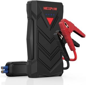 NEXPOW Portable Jump Starter,12V Car Battery Jump Starter Power Pack with USB Quick Charge (Up to 7L Gas or 5.5L Diesel Engine) Battery Booster with Built-in LED Light