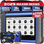 Autel Scanner MaxiIM IM508S with XP200 Key Programmer, 2025 Up of IM508 KM100 Programming Tool, 2-Years Update, Expert & Smart Mode, Bidirectional 3000+ Tests, 40+ Hot Services, OE All Sys Diagnostic