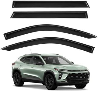 TECHPICCO Tape-On Rain Guards for Chevy Trax 2024 2025, Side Window Deflectors Visor Rain Guards Vent Guard Shade Deflectors Compatible with Chevy Trax Accessories 2024 2025
