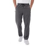 Rapoo Mens Workout Athletic Hiking Sweatpants Joggers Pants Elastic Waist Jogging Running Pants for Men with Zipper Pockets 05 Dark Grey S