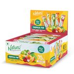 Naturo Tropical Fun Assorted Fruit Bars, Dispenser (40 Fruit Bars per pack) | Back to School | Snack Pack