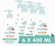 Baby Dove Fragrance-Free Head to Toe Wash - Gentle & Soothing Hair and Body Wash for Babies, Nourishing & Moisturising for Sensitive Skin, Tear-Free Formula, Ideal for Newborns - 400ml, Pack of 6