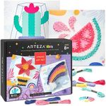 Arteza Kids String Art Kit, Set of 5 Assorted Designs, Plastic Pushpins, Art Supplies for Kids Craft Projects and Free Time Activities