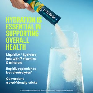 Liquid I.V. Hydration Electrolyte Powder, Passion Fruit, 16 Sachets – Vegan, 7 Vitamins