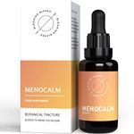 Menopause Support Herbal Drops - Natural Calm Blend for Menopause Relief - Glycerine Liquid Extracts with Red Clover, Sage, & Passionflower - Blooming Blends Menocalm Drops, 30ml