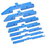 7pcs Router Table Setup Bars, Aluminum Precision Set up Blocks for Woodworking Setup Blocks Height Gauge Set 7 Sizes Setup Blocks for Router Table Saw Band Saw Accessories(Blue)