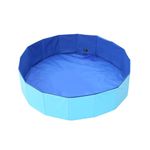 YULLING Foldable Dog Pool Dog Paddling Pool - Indoor/Outdoor Portable Summer Bathing Tub Shower PVC Bathing Tub,Swimming Pool for Large Small Dogs (XL 120X30CM)