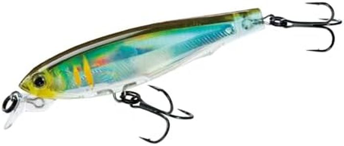 Yo-Zuri 4 Inch Holographic Ayu Minnow Suspending Lure, 1 Piece, Diamond Point, 9/16oz, 6ft Max Diver Depth
