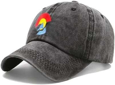 Embroidery Colorado Flag Baseball Cap State Mountain Casual Sun Peak Hat