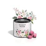 Goodmelts Sweet Rose Scented Wax Melts | Sparkling Yuzu & Fresh-Cut Roses Fragrance | Natural Soy Wax, Vegan, Essential Oil Infused | 160-200 Hrs Scent Time | Safe, Smoke-Free, Easy to Use