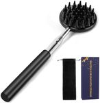 Oversized Telescoping Back Scratcher, Tukuos Upgraded Portable Extendable Back Scratchers for Men Women with Flannel Gift Storage Bag