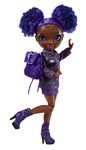 Rainbow High Jr High Krystal Bailey- 9-inch Purple Fashion Doll with Doll Accessories