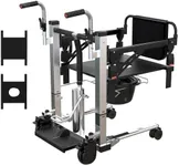 Lift Chair - Portable Hydraulic Patient Lift Transfer Chair - Lightweight Aid for Elderly Care, Bedside Bathroom and Car Transport