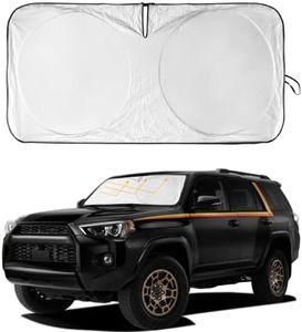 Car Windshield Sun Shade for 4Runner 2003-2009-Sunshade for Front Window Cover Custom Fit Toyota RAV4 4Runner Sequoia Land Cruiser Sun Visor Protector 210T Fabric Foldable Shades Block UV Ray (M+