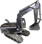 NBZOSENG Excavator Model Toys, Pure Stainless Steel Excavator Model, Heavy Sophisticated Excavator Model Toys, Handmade Home Decor,Metal Arts for Collector,Gift Idea (Primary Color)